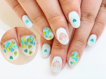 ネイルコレクション ピンク(Nail Collection Pink)/ジェル定額￥8990☆ハート