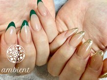 ネイルスタジオ アンビエント 表町店(Nail Studio ambient)/グリーンフレンチ