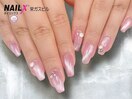 ピンク★マグネットネイル