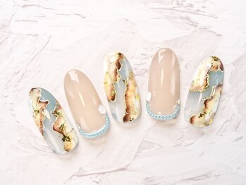 ネイルスポット ユーアンドエー(nailspot yu&a)/ターコイズネイル
