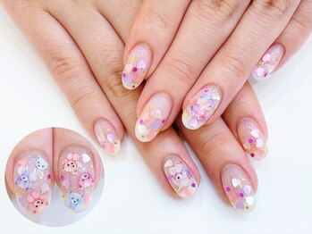 ネイルコレクション ピンク(Nail Collection Pink)/ジェル定額￥8990☆くまちゃん