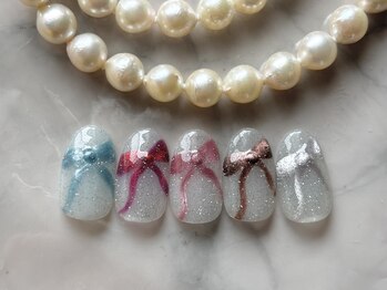 マグネットリボンネイル