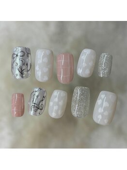 〈定額デザイン〉リボン×ハート