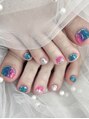 ネイルサロン ジェイ(Nail Salon J) クリアカラー、縦グラデーションネイル