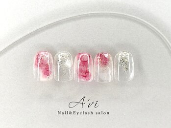 ネイルアンドアイラッシュ アヴィ(Nail and Eyelash A'vi)/ハンド定額デザイン ¥9900