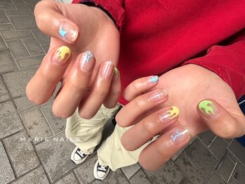 マリーネイルズ 表参道店(MARIE NAILS)/持ち込み ¥7900 パステルアート