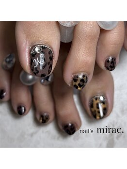 ネイルズミラク(nail's mirac.)/レオパード柄ネイル