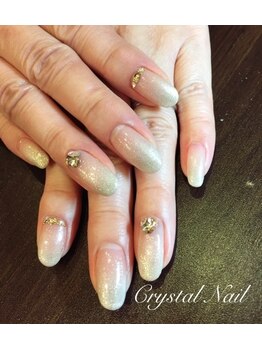 クリスタルネイル ボンベルタ橘店(CRYSTAL NAIL)/ラメグラデーション