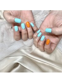 #63　 ブルー×オレンジ￥6050