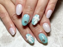 レディグリッター(Lady glitter)/ティファニー風ネイル