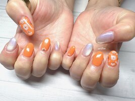 刺繍風アート×マグネット