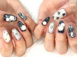 フラワーパーツネイル