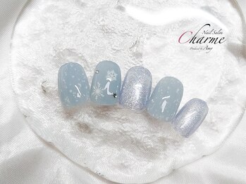 シャルム(Charme)/雪の結晶ネイル