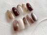 Hand【冬ネイル】ニュアンスネイル/デザインコース（4週以内オフ無料）
