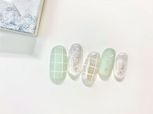 ネイルサロン アミ(Amie)/マット×ミラーの異素材MIX☆