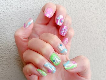 マグノリアネイル(magnolia nail)/ミディアムアートコース　