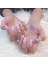 ソアラ アイラッシュアンドネイル(SOARA Eyelashes&Nail)/【nail】パープル×リボン