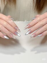 美人計ネイルサロン/長さ出し4本デザイン