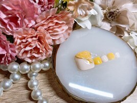 色替え無料☆yellowネイル