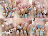 【ゴテゴテ人気No.1】ハンドジェル90分★ゴテゴテパーツつけ放題　 ￥9900