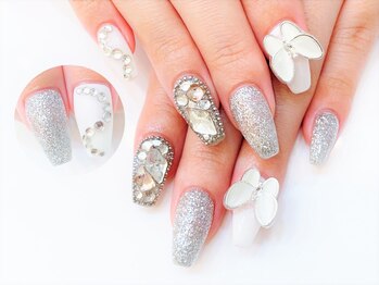 ネイルコレクション ピンク(Nail Collection Pink)/ジェル放題＋蝶々パーツ♪