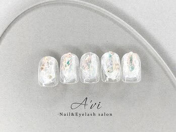 ネイルアンドアイラッシュ アヴィ(Nail and Eyelash A'vi)/ハンド定額デザイン ¥9900