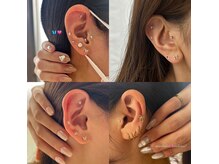 スマイルネイル(SMILE NAIL)の雰囲気（耳ツボジュエリーも人気です(^^)）