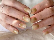 アイネイルズ 梅田店(I nails)/塗りかけ華奢ライン¥9700