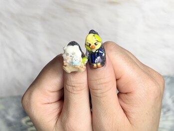 ちいかわネイル スキズネイル