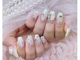 レース 春ネイル 韓国