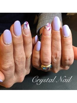 クリスタルネイル ボンベルタ橘店(CRYSTAL NAIL)/フラワーネイル