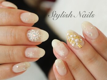 スタイリッシュネイルズ(Stylish Nails)/クリスマスツリー&雪の結晶4