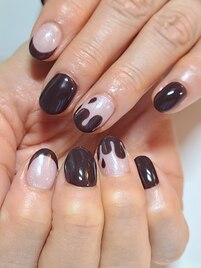 バレンタインネイル