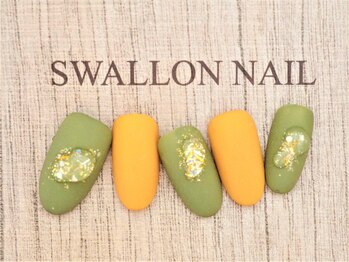 スワロンネイル(SWALLON NAIL)/９・１０月定額ネイル