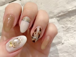 ヒョウ柄ネイル