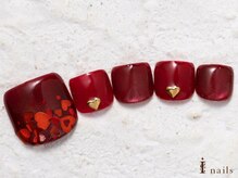 アイネイルズ 横浜WEST店(I-nails)/バレンタインハート9480円