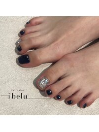 しきつめ　フットネイル