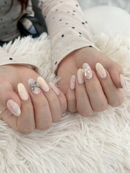 ネイル チップス イオンタウン姶良店(NAIL TIPS)の写真/アートを楽しみたい方に♪ニュアンス～トレンドアートまで指先可愛く！【ハンド】オリジナルコース¥6500