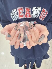 ブラックガーリーネイル