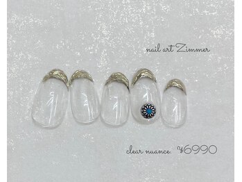 ネイルアート ジマー/クリアニュアンスコース¥6990