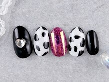 ショコ アンド ラム(Syoko&Lum)/☆牛柄ネイル☆