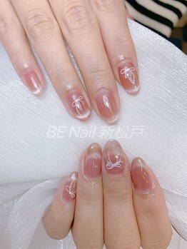 ビーネイル 新松戸(BE NAIL)/可愛いマグネットフレンチネイル