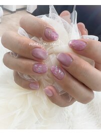 マグネット×桜ネイル