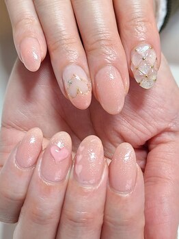 ネイルアンドまつげエクステ専門サロン スリー(THREE)/ぷくぷくキルティングネイル