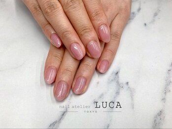 ネイルアトリエルカ(nail atelier LUCA)/W-639 春色ピンクラメネイル