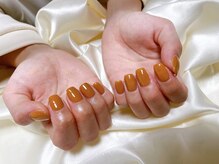 キキネイル たまプラーザ店(kikinail)/イエローブラウンワンカラー