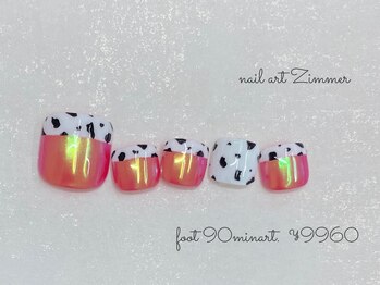 ネイルアート ジマー/foot 90minart ¥9960