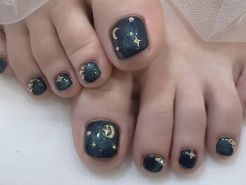 ネイル スパ ココプラス(Nail spa Cocoplus)/マグネットでギャラクシーネイル