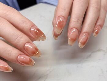 エンズネイル(O’s nail)の写真/【オフィスネイルが人気◎】シンプルだけど他とは違う、上品＆可愛いデザイン◎仕事がよりはかどる手先に♪