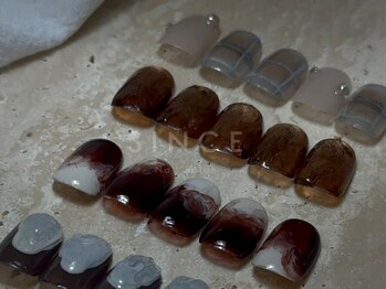 ネイル&アイ・パラジェル認定サロンSINCE+【シンス】【12/1 NEW OPEN(予定)】の写真/【パラジェル講師が個室で担当】抜け感ある大人カジュアルなニュアンスネイルが得意◎